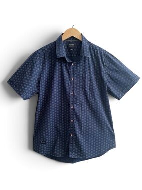 7 Diamond Stretch Button up T Shirt 7D63